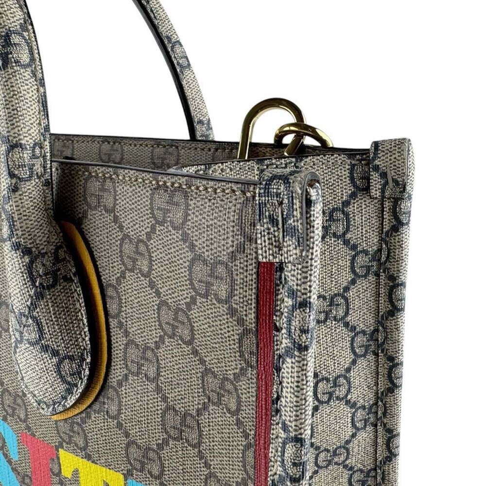 GUCCI Brown Canvas Shoulder Bag - Picture 7 of 13